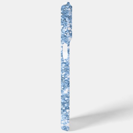 Light Blue Glittery Glam Navy Signature Case-Mate iPhone Hülle (Rückseite / Rechts)