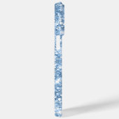 Light Blue Glittery Glam Signature Case-Mate iPhone Hülle (Rückseite / Rechts)