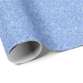 Light Blue Glitzer Geschenkpapier (Rolleneckpunkt)