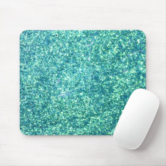 Light Blue Glitzer Mousepad (Mit Mouse)