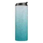 Light Blue Glitzer Ombre Thermal Tumbler Thermosbecher (Nach links gedreht)