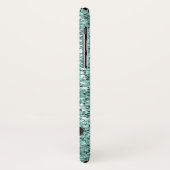 Light Blue Glitzer Personalisiert mit Ihrem Namen. Case-Mate iPhone Hülle (Hinten/Links)