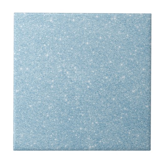 Light Blue Glitzer Sparkle Keramik Tile Fliese (Vorderseite)