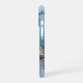 Light Blue & Gold Marble iPhone 6/6s Fall 16 Hülle (Linke Seite)