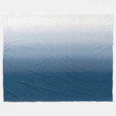 Light Blue Gradient Fleece Blanket - Cozy Home (Vorderseite (Horizontal))