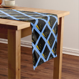 Light Blue Graduation Party Kurz Table Runner Kurzer Tischläufer
