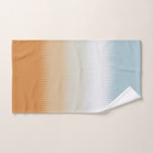 Light Blue Gray Rust Orange Badhandtuch Set (Handtuch)