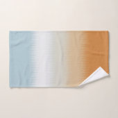 Light Blue Gray Rust Orange Badhandtuch Set (Handtuch)