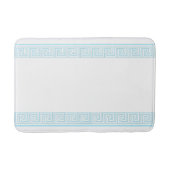 Light Blue Grecian Frieze Design Badematte (Vorderseite)