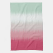Light Blue Green Gray Maroon Red Geschirrtuch (Vertikal)