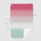 Light Blue Green Gray Maroon Red Golfhandtuch (Insitu)