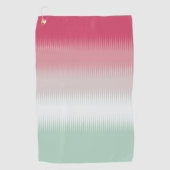 Light Blue Green Gray Maroon Red Golfhandtuch (Vorderseite)