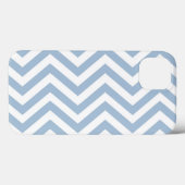 Light Blue Grunge Textured Zickzack Case-Mate iPhone Hülle (Rückseite (Horizontal))