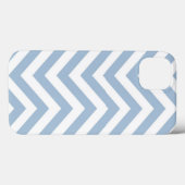 Light Blue Grunge Textured Zickzack Case-Mate iPhone Hülle (Rückseite (Horizontal))