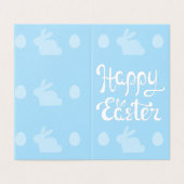 Light Blue Happy Osterpackung mit 25 Mini Cards (Außenseite Aufgefaltet)