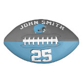 Light Blue Helmet Grau Blue ・ Custom Football (Vorderseite)