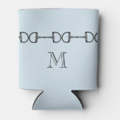 Light Blue Horse Bit Monogram Dosenkühler (Vorderseite)