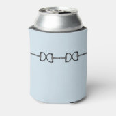 Light Blue Horse Bit Monogram Dosenkühler (Kanne Rückseite)
