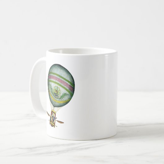 Light Blue Hot Air Ballon Kaffeetasse (Vorderseite Links)