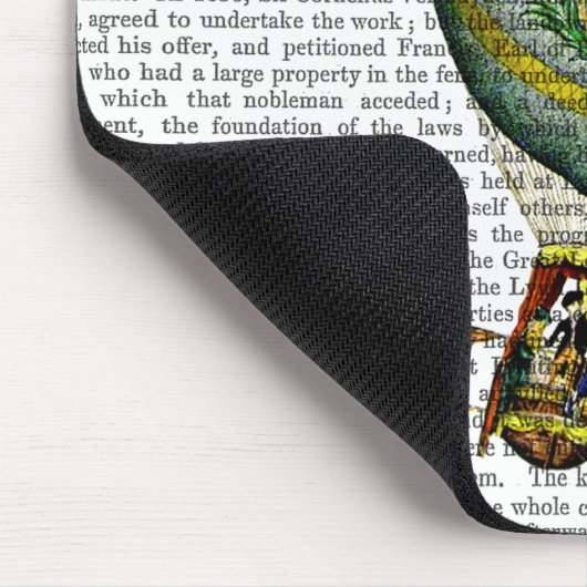 Light Blue Hot Air Ballon Mousepad (Ecke)