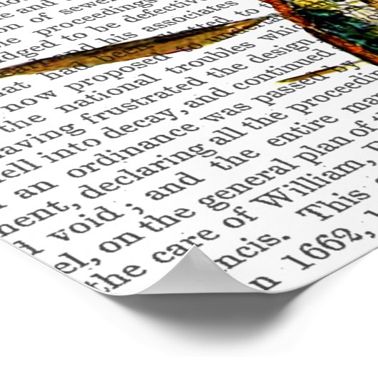 Light Blue Hot Air Ballon Poster (Ecke)