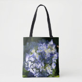 Light Blue Hydrangea Blume Tasche (Vorderseite)