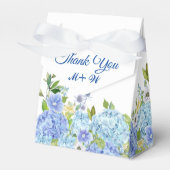 Light Blue Hydrangea Floral Gift Gastgeschenk Hoch Geschenkschachtel (Vorderseite)
