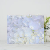 Light Blue Hydrangea Hochzeitskalender (Stehend Vorderseite)