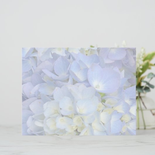 Light Blue Hydrangea Hochzeitskalender (Stehend Vorderseite)