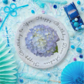 Light Blue Hydrangea Spezielle Teller zum Geburtst (Party)