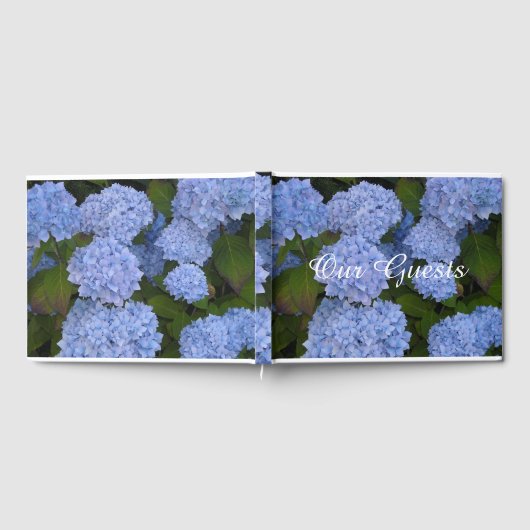 Light Blue Hydrangeas Gästebuch (Voll)