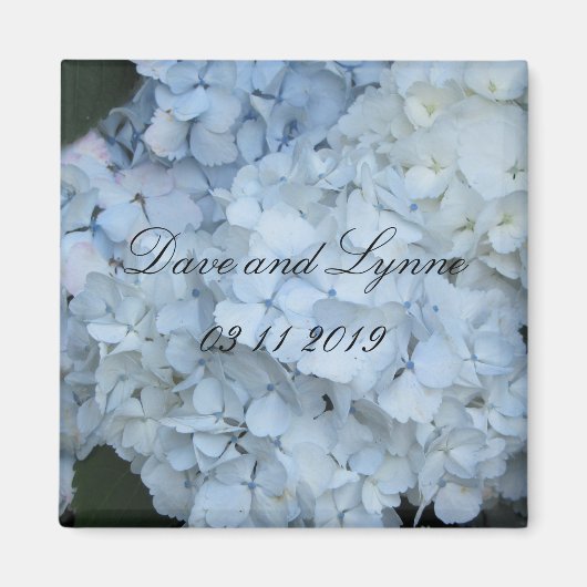 Light Blue Hydrangeas Magnet (Vorne)