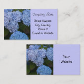 Light Blue Hyrdrangea Visitenkarte (Vorne/Hinten)