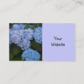 Light Blue Hyrdrangea Visitenkarte (Rückseite)