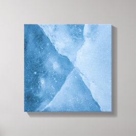 Light Blue Ice Abstrakt Art Foto Leinwanddruck