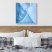 Light Blue Ice Abstrakt Art Foto Leinwanddruck (Insitu (Schlafzimmer))