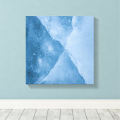 Light Blue Ice Abstrakt Art Foto Leinwanddruck (Insitu (Holzboden))