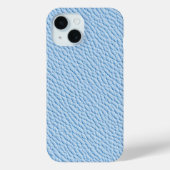 Light Blue Imitats Leather Phone Case (Rückseite)