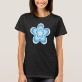 Light Blue Infinity Flower Latte Flower 2000s aest T-Shirt (Vorderseite)
