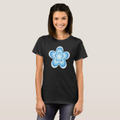 Light Blue Infinity Flower Latte Flower 2000s aest T-Shirt (Vorne ganz)