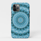 Light Blue Kaleidoscope / Mandala Case-Mate iPhone Hülle (Rückseite)