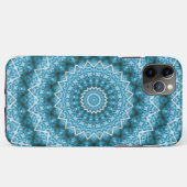 Light Blue Kaleidoscope / Mandala Case-Mate iPhone Hülle (Rückseite (Horizontal))