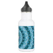 Light Blue Kaleidoscope / Mandala Edelstahlflasche (Rechts)