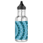 Light Blue Kaleidoscope / Mandala Trinkflasche (Rechts)