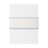 Light Blue Kariert Bow Elegant Neutral Baby Dusche Einladungsbanderole (Rückseitenbeispiel)