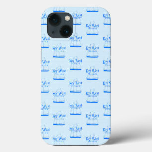 Light Blue Key West Florida Nautic Sailboat Case-Mate iPhone Hülle