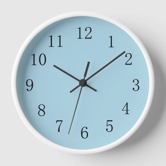 Light Blue Kitchen Wall Clock Uhr (Vorderseite)