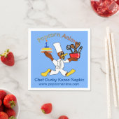 Light Blue Koch Ducky Kazoo Funny Party Paper Serviette (Beispiel)