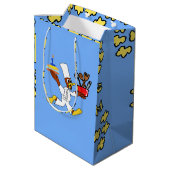 Light Blue Koch Ducky Kazoo Gift Bag Mittlere Geschenktüte (Rückseite Schrägansicht)