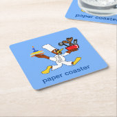 Light Blue Koch Ducky Kazoo Paper Untersetzer (angewinkelt)